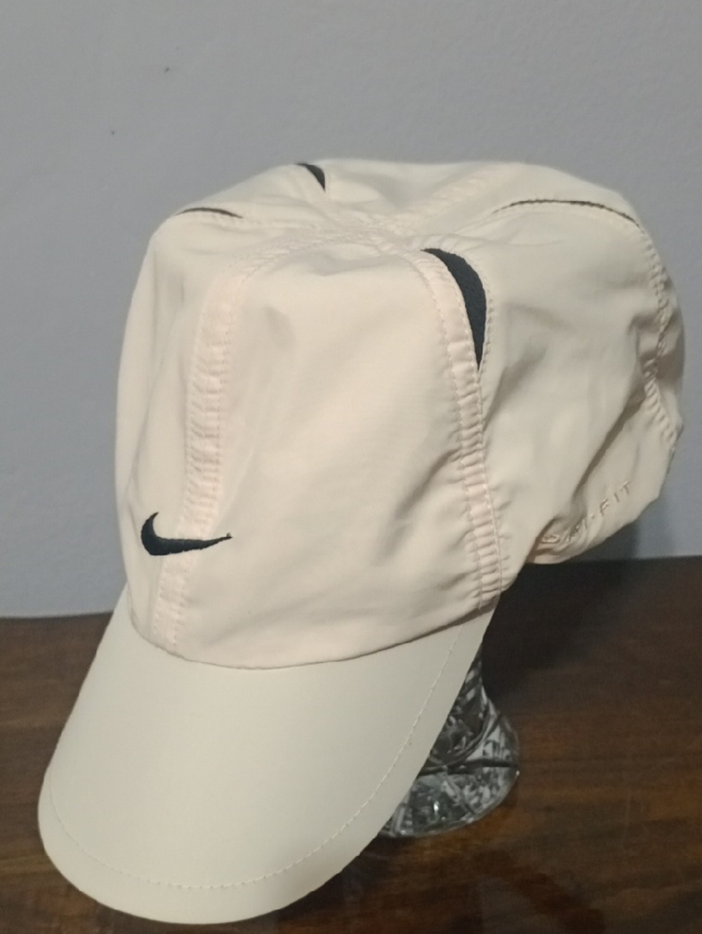 Nike Light Cream Dri-FIT Cap with Black Swoosh Tag